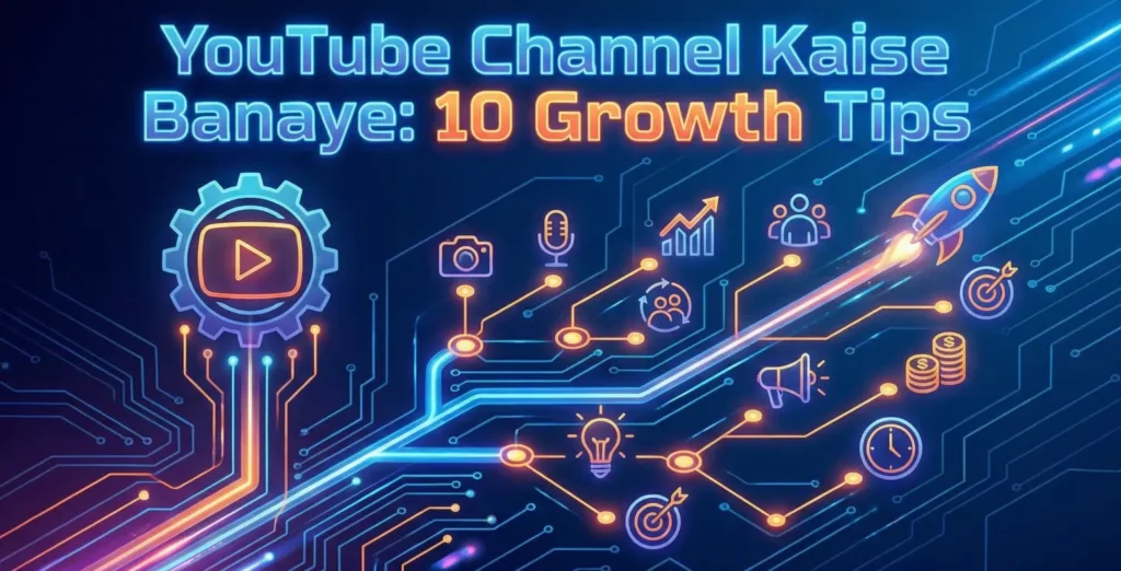YouTube Channel Kaise Banaye: 10 Growth Tips (2025 Step-by-Step Guide)